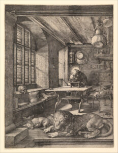 Albrecht Dürer, St. Jerome in His Study, 9 7/16 x 7 1/4 in. (1514)
